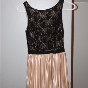 Black and Gold Dress